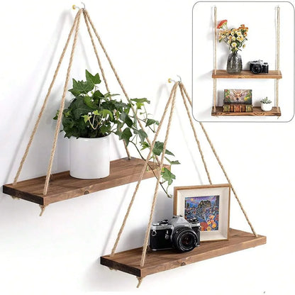Wooden Hanging Shelf.....