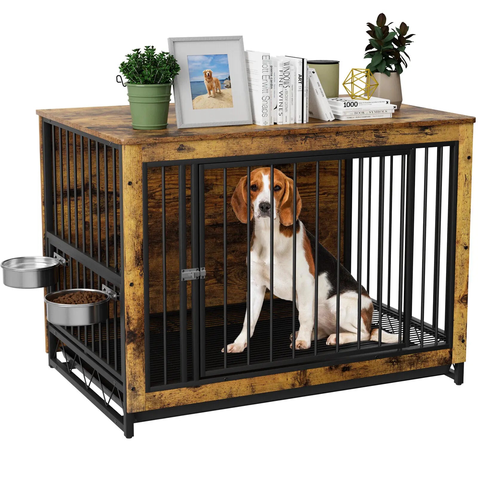 Wooden dog crate