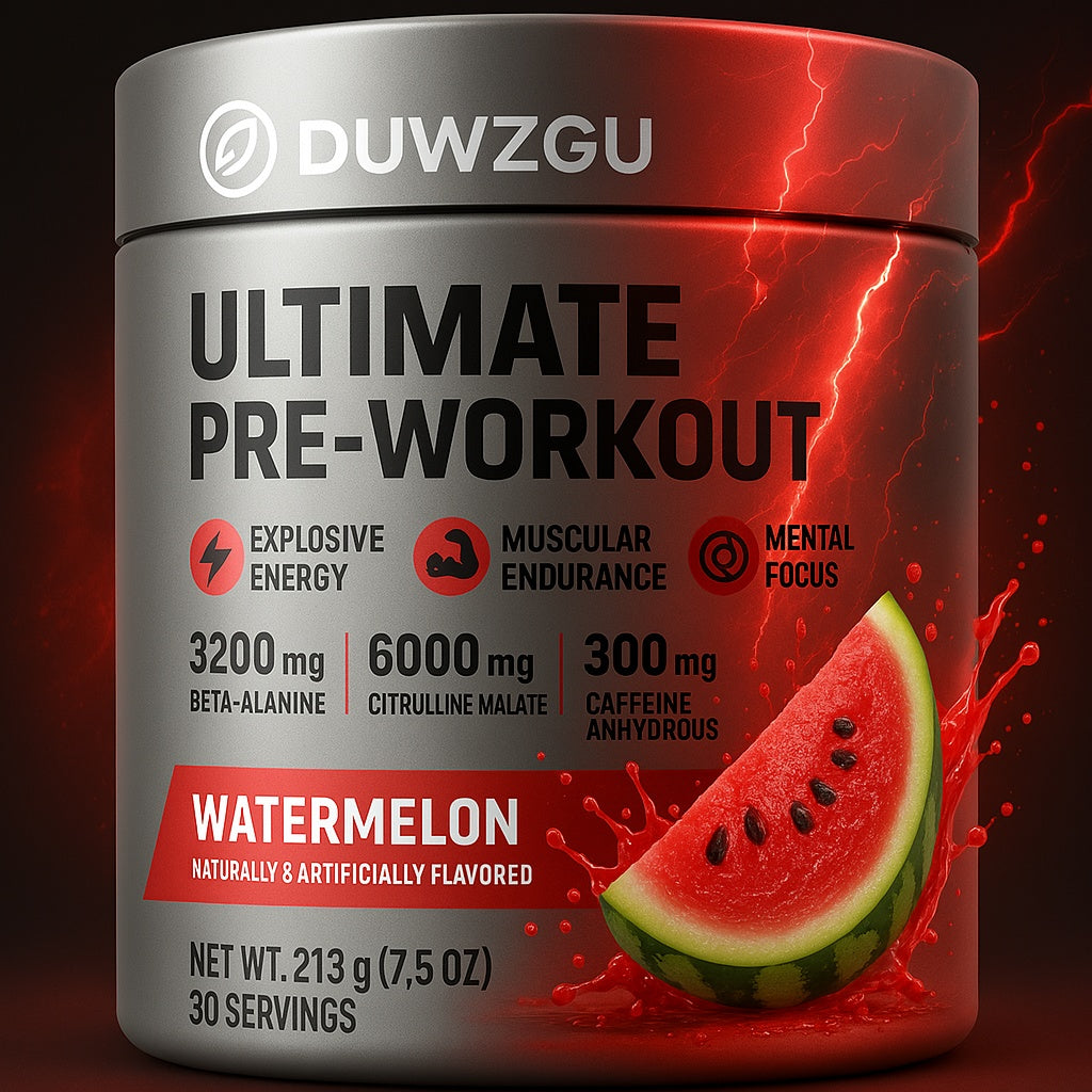 Workout Energy Supplement Bottle