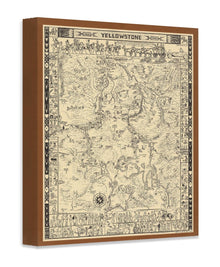 Yellowstone National Park Map 1931