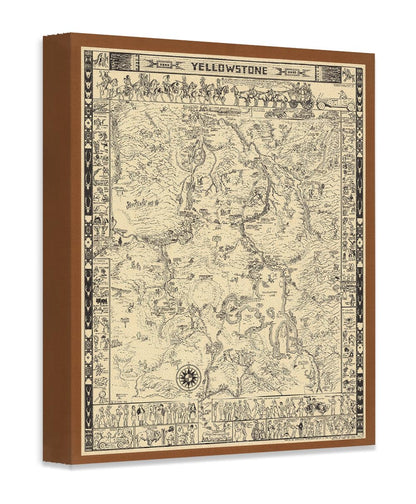 Yellowstone National Park Map 1931