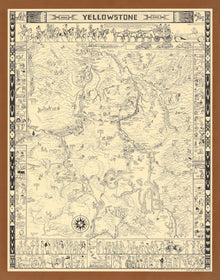 Yellowstone National Park Map 1931