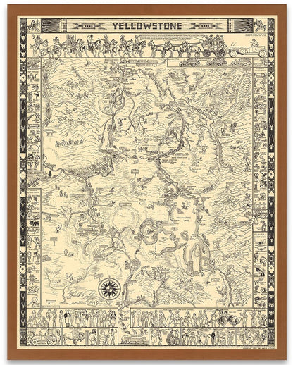 Yellowstone National Park Map 1931