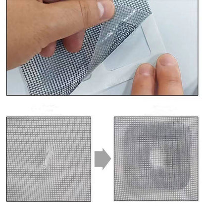 6-Pack Self-Adhesive Screen Patch Kit 4x4 Inches