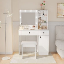 white-makeup-vanity-desk-led-mirror-front-view