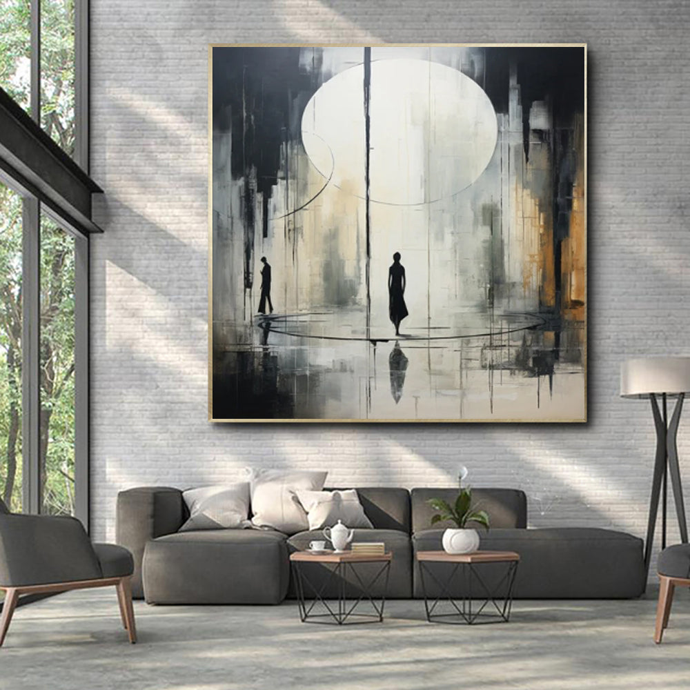 abstract wall painting