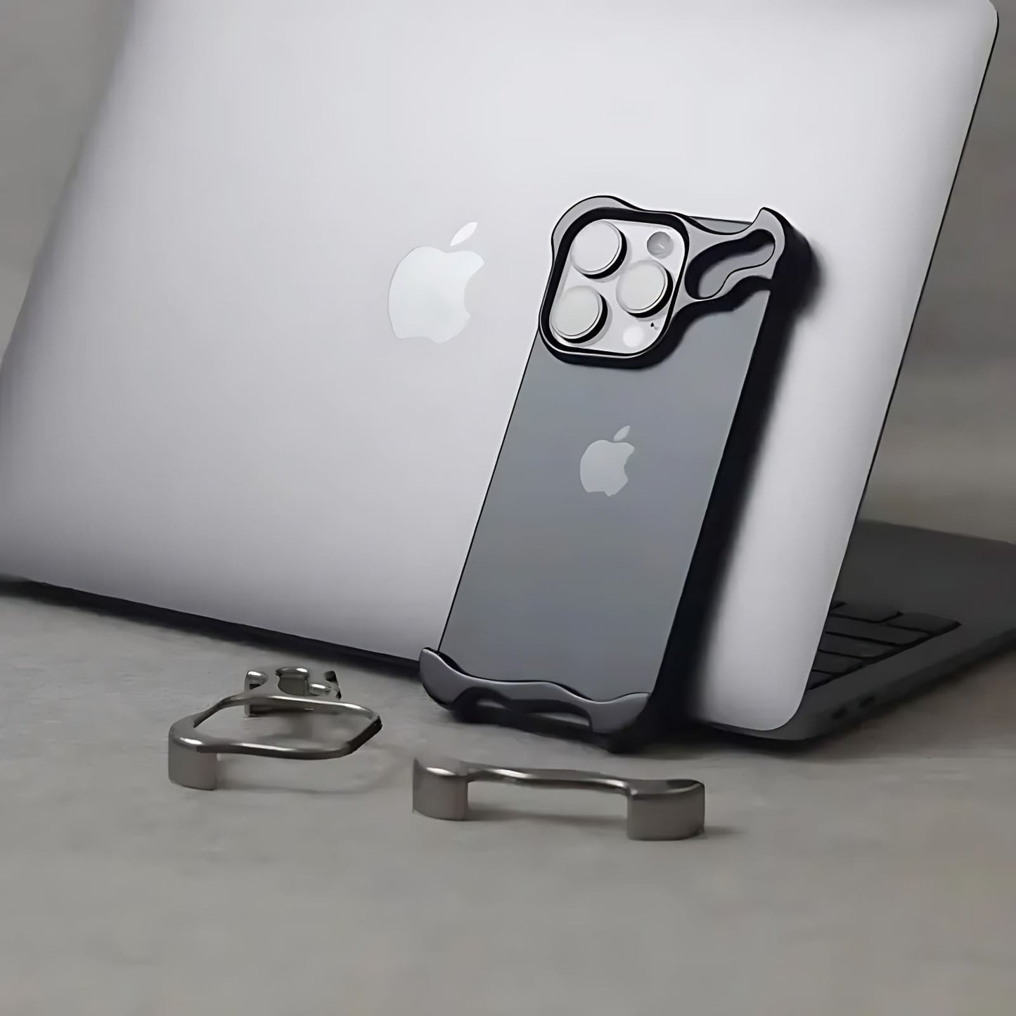 Aluminum Alloy Bumper Case for iPhone 16, 16 Pro, 16 Plus, 16 ProMax, 13-15 Pro Max & Plus with Lens Film Shield