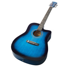 acoustic guitar blue