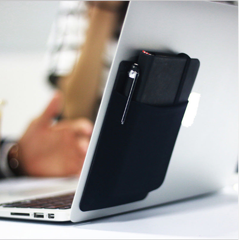 adhesive organizer pouch