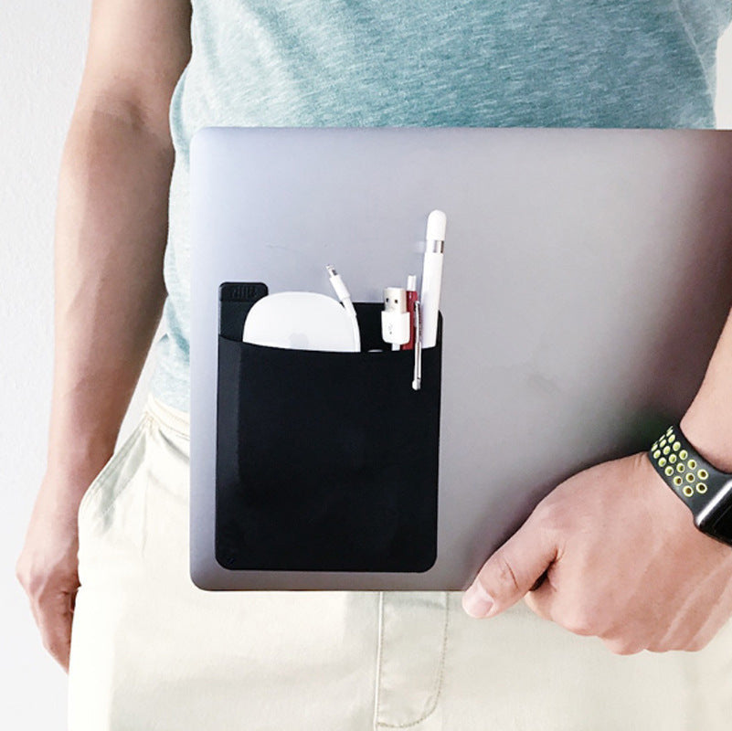 adhesive organizer pouch