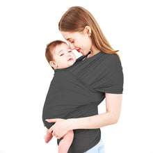 Front-holding baby carrier strap for hands-free travel with infants

