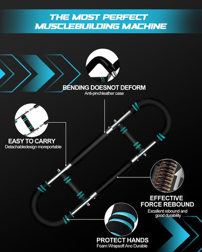 Adjustable Power Twister Bar for Chest and Arm Strength Training

