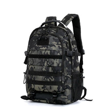 Large capacity hiking backpack with multiple compartments for travel and camping

