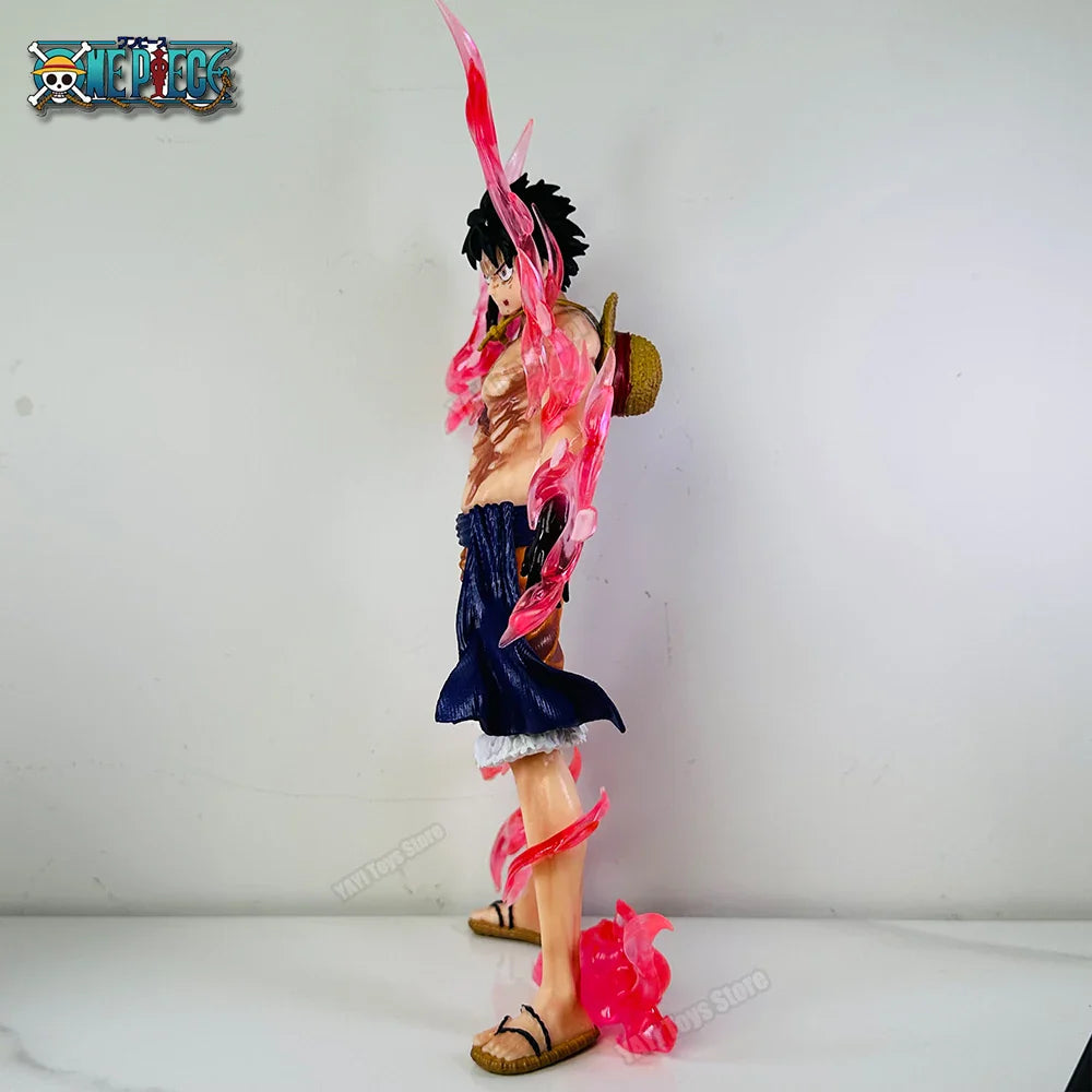 Monkey D. Luffy One Piece PVC action figure collectible with cherry flow design


