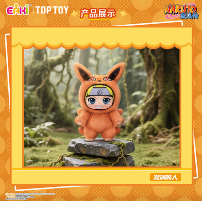 Naruto Beast Party Plush Keychains Gift Blind Box featuring anime characters