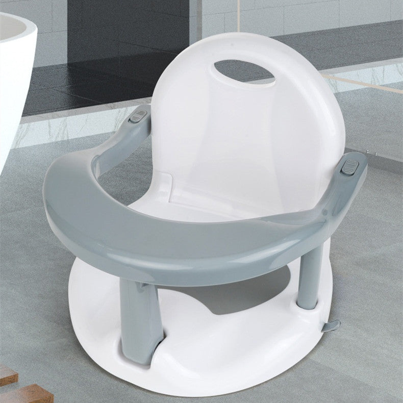 Baby bath stool safety chair with anti-slip design for safe bathing

