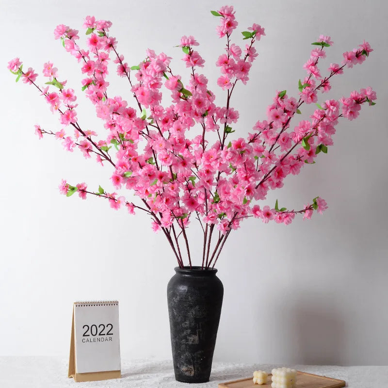 artificial peach blossom branches