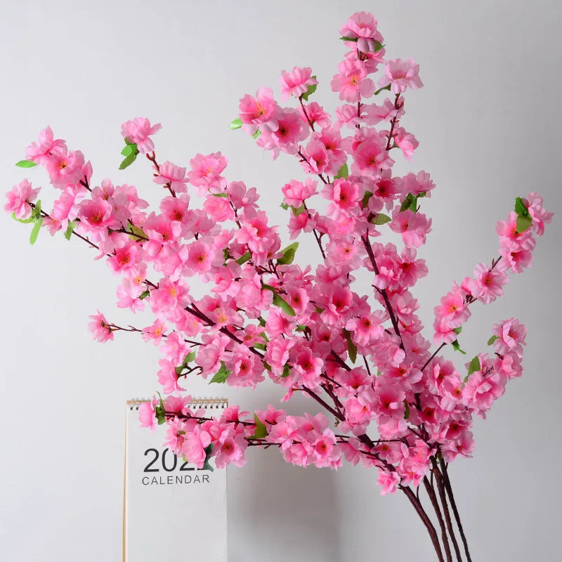 artificial peach blossom branches