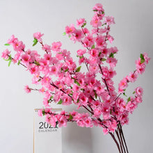 artificial peach blossom branches