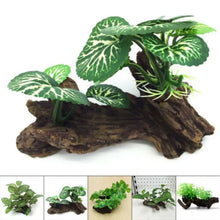Artificial turtle tree trunk driftwood for aquarium and reptile tank decoration