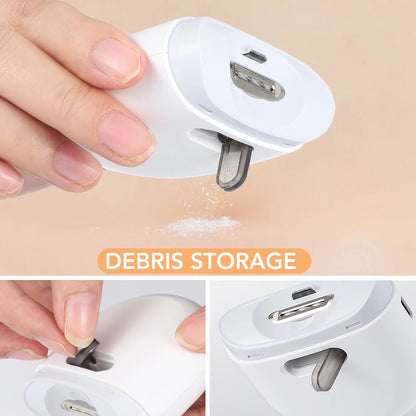 Electric nail clippers with LED light for baby and pet nail care