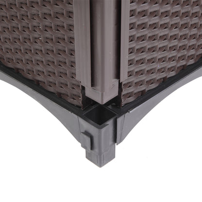 2PCS Brown Free Splicing Injection Molded Planter Box