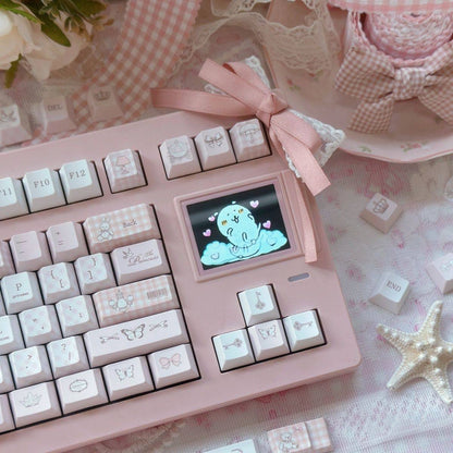 New OEM Personalized Peripheral Keycaps For Love-themed Devices 5-sided Sublimation PBT Material