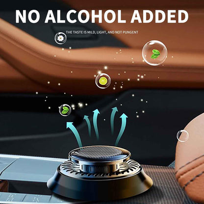 Flag Village Auto Tools Car Air Freshener, Solar Rotating Car Essential Oil Diffuser, Car Interior Decor Accessories, Odor Eliminator For Car Office Home Car Aromatherapy Car Essential Oil Diffuser Auto Diffuser