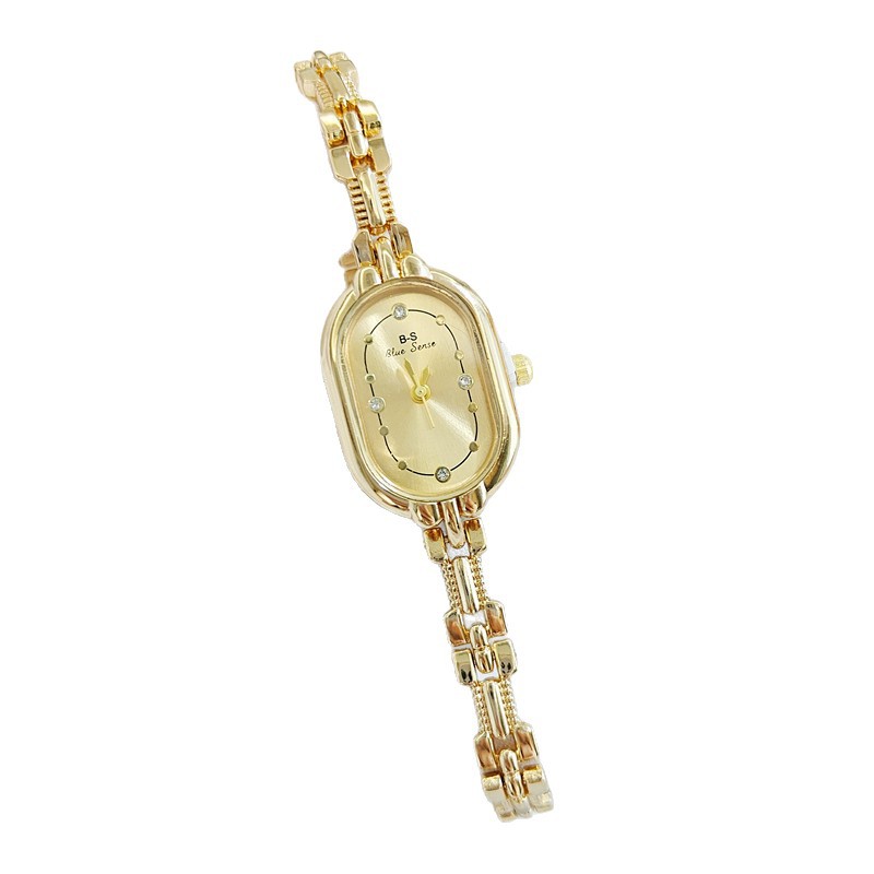 Retro Luxe Diamond-Encrusted Womens Watch