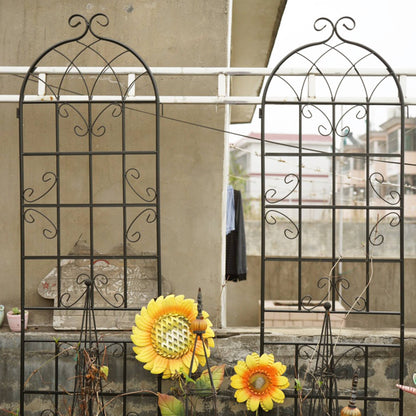 2 Pack Metal Garden Trellis Rustproof Trellis For Climbing Plants