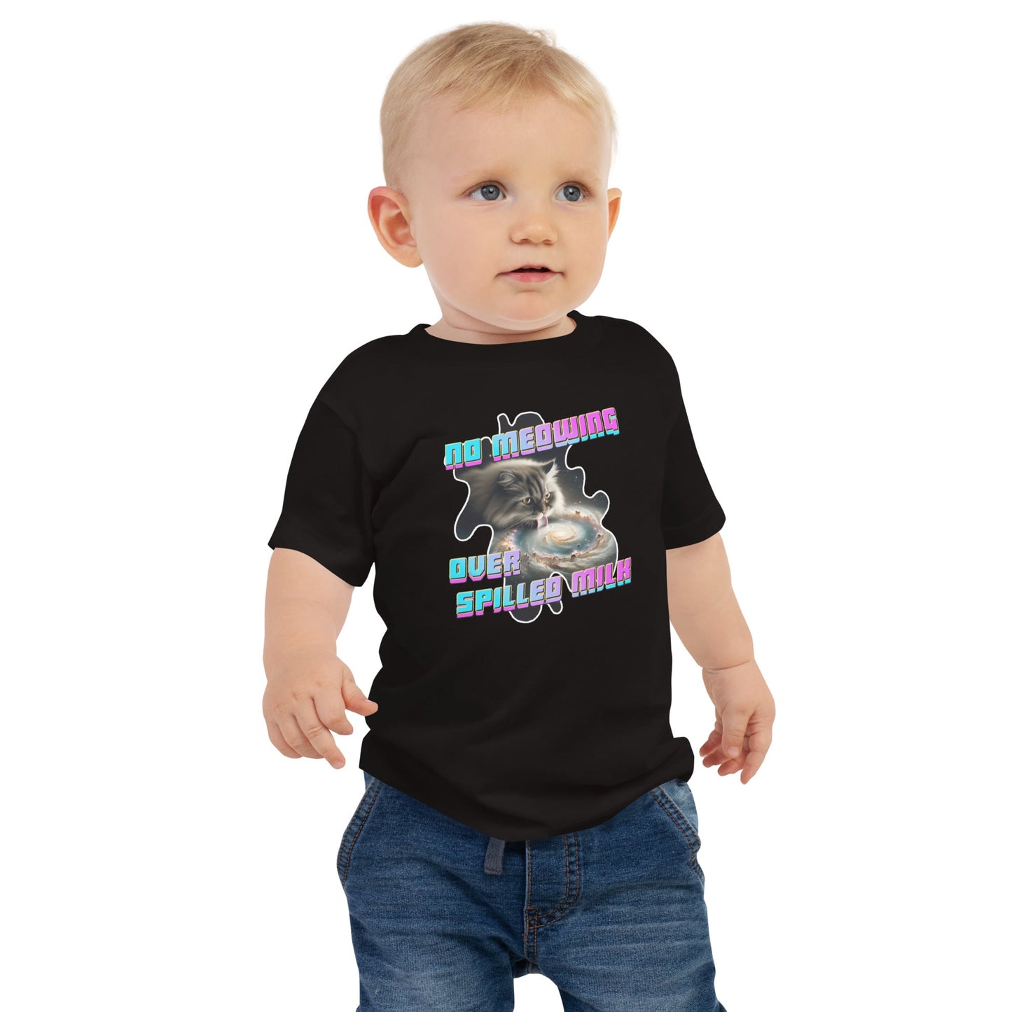 CosmiCats: Spilled Milky Way Baby Jersey Short Sleeve Tee
