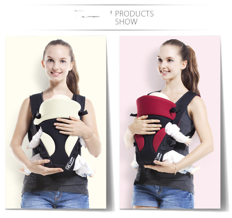 Ergonomic baby carrier backpack for infants 0 to 24 months with adjustable straps

