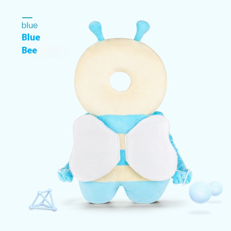 Baby head protection pillow with wings to prevent head injuries from falls

