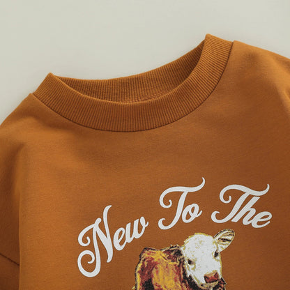 Infant long sleeve letter print bodysuit for baby boys and girls

