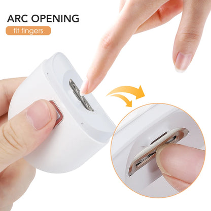 Electric nail clippers with LED light for baby and pet nail care