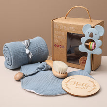Bopoobo baby bath toys set with swaddle wrap and milestone cards for baby

