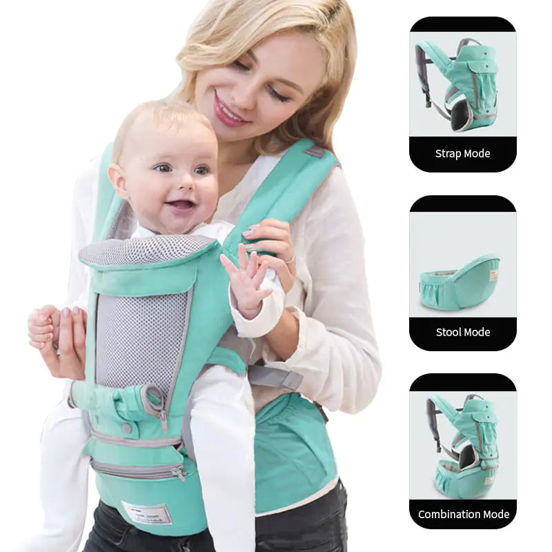 Ergonomic nordic baby carrier with adjustable straps for babywearing comfort

