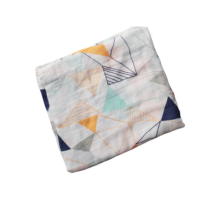 Bamboo muslin swaddle blanket for newborns with soft breathable fabric

