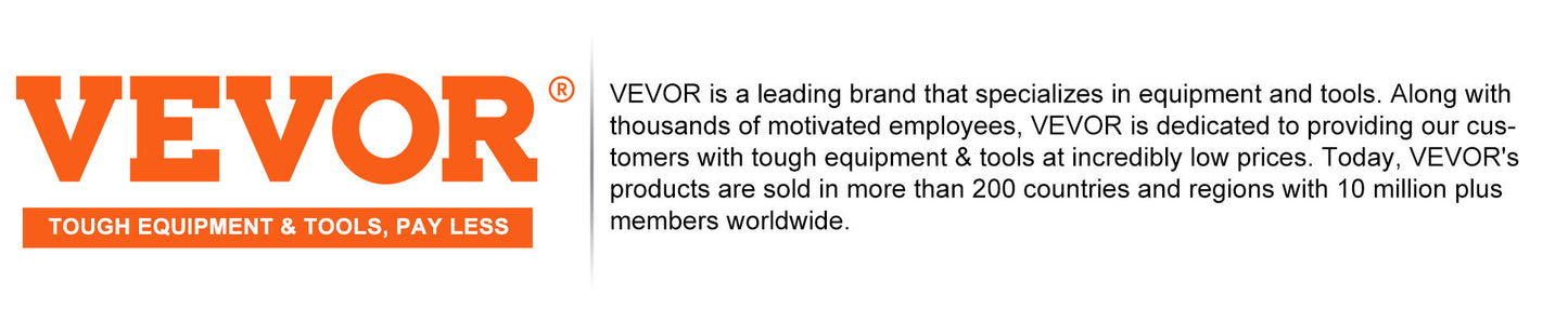 VEVOR Food Processor Electric Meat Grinder with 4Wing Stainless Steel Blades 8+5