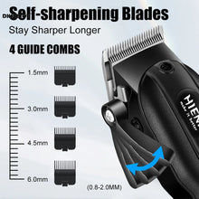 Professional barber clippers with digital display for haircut and beard