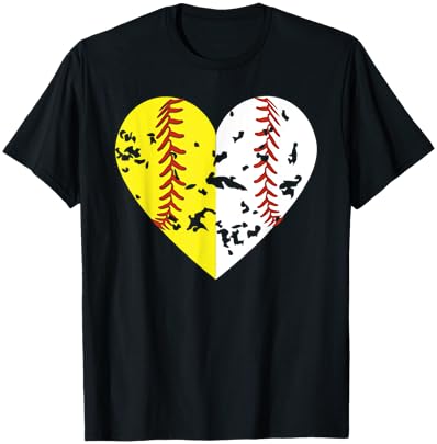 Baseball Softball Split T-Shirt Sports Tee