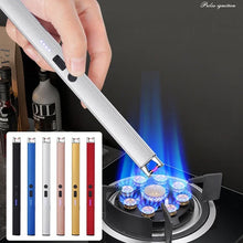 Windproof USB electronic lighter with arc ignition for BBQ and kitchen