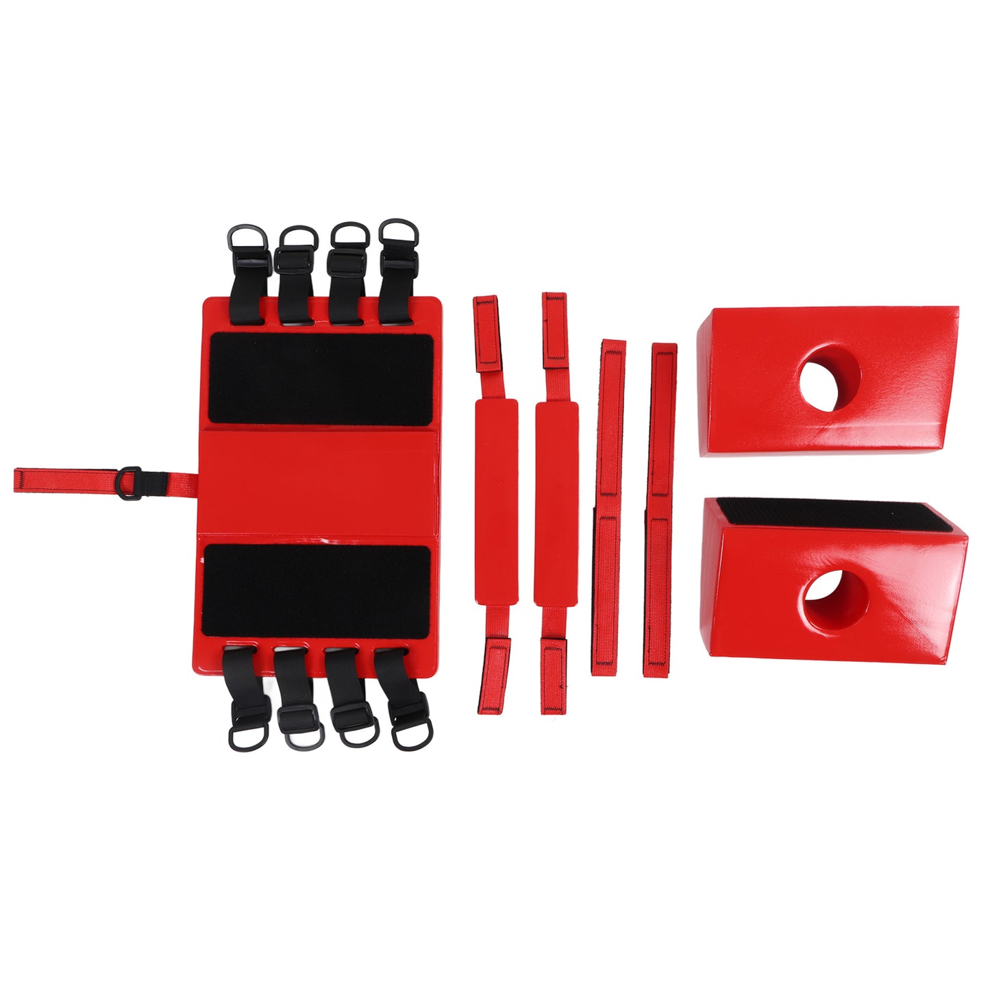 Spine Board Head Immobilizer for Backboard Universal EMS EMT Medical Emergency Head Immobilizer with Adjustable Straps
