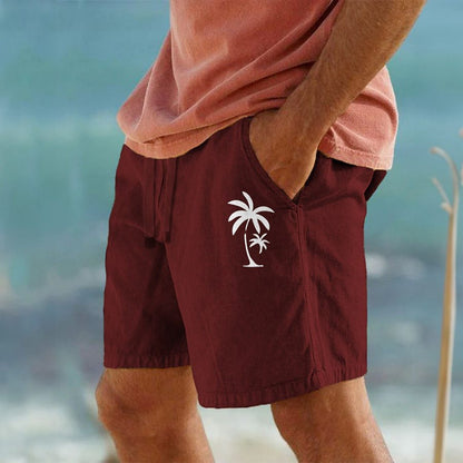 Summer Breathable Fashionable Hawaiian Beach Shorts 3D Printed Casual Mens