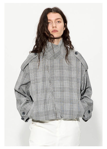 Houndstooth Jacket and Cropped Pants Set