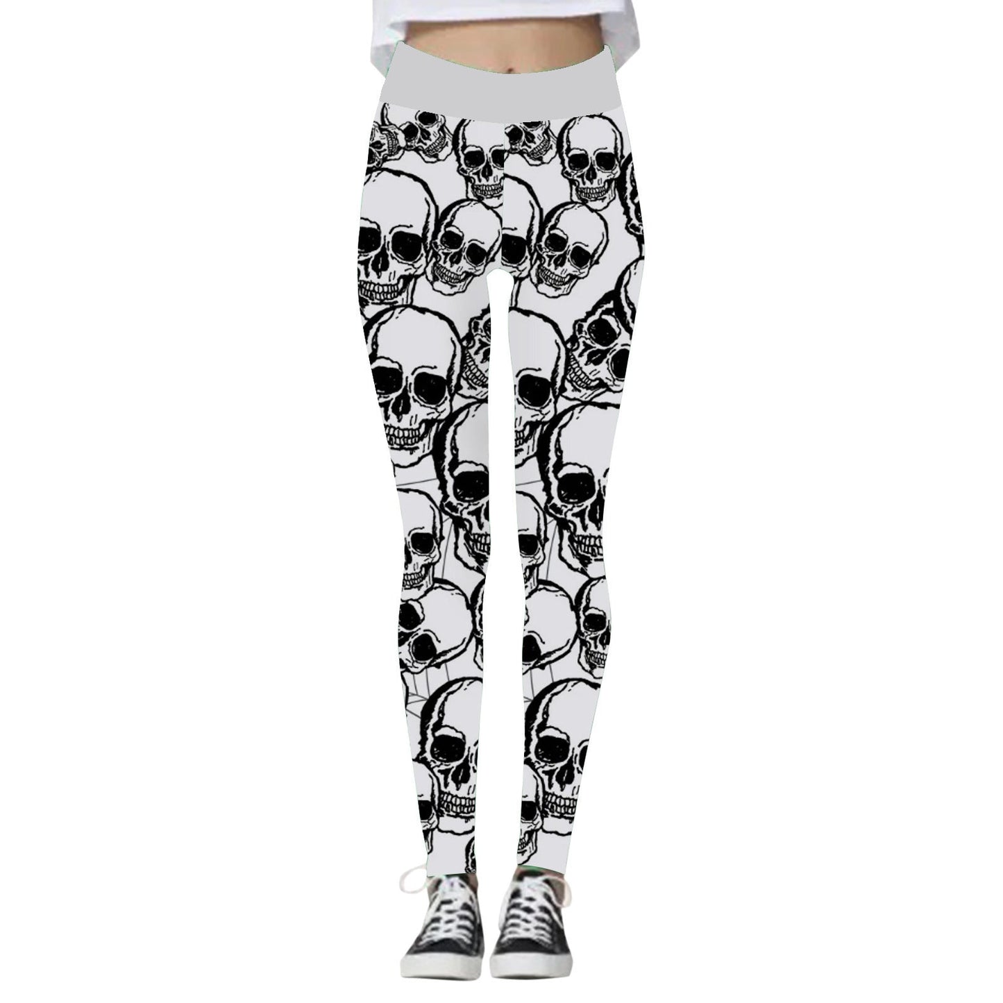 Women's Halloween High Waist Yoga Leggings, Halloween yoga pants, yoga pants, Scary leggings