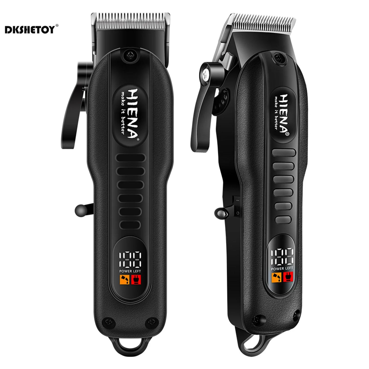 Professional barber clippers with digital display for haircut and beard