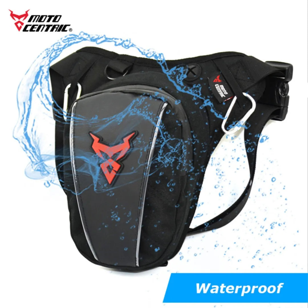 Tactical waterproof motorcycle leg bag for thigh and waist storage

