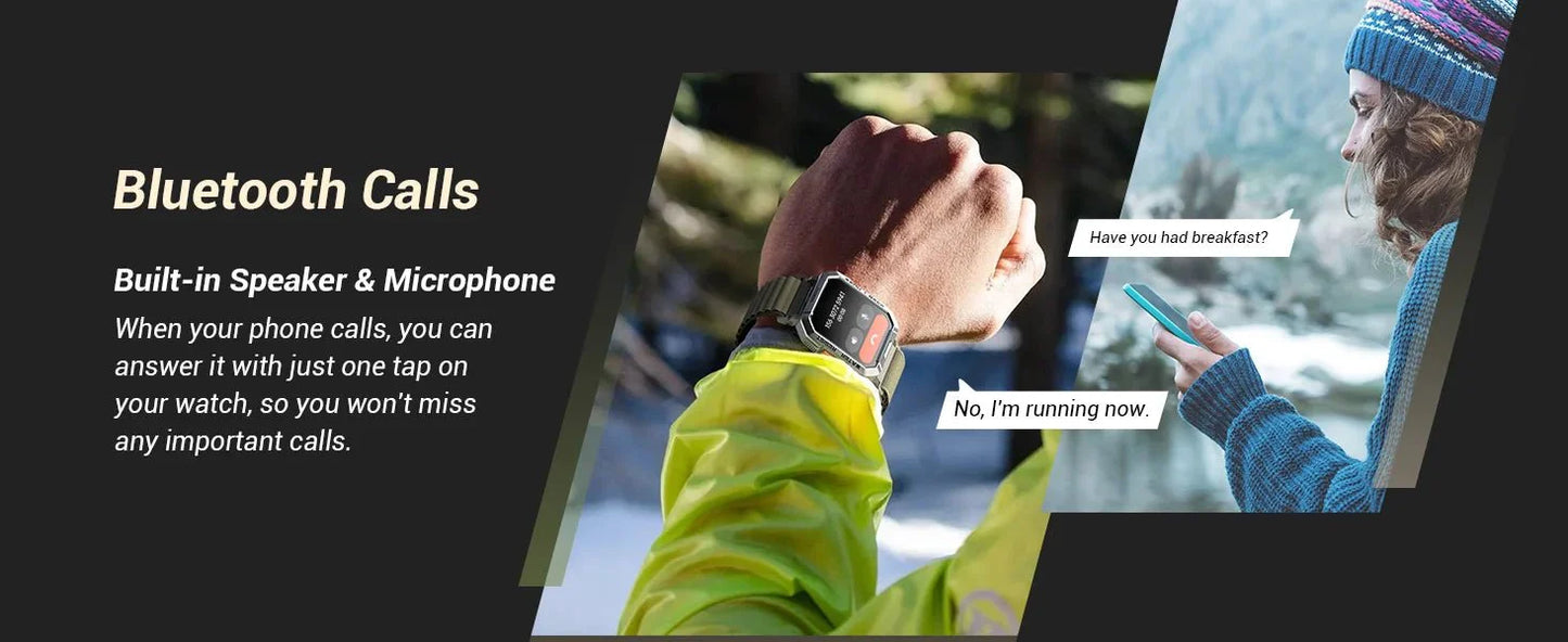 Blackview 2024 New Smart Watch 2.01'' HD Display Smartwatch for Outdoor with Emergency Lighting Bluetooth Calling 900mAh 30 days