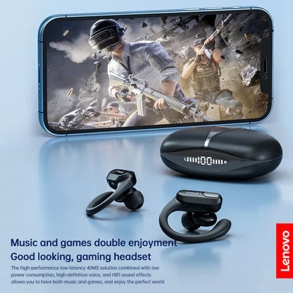 Bluetooth sports headphones with LED display for workout and gym use


